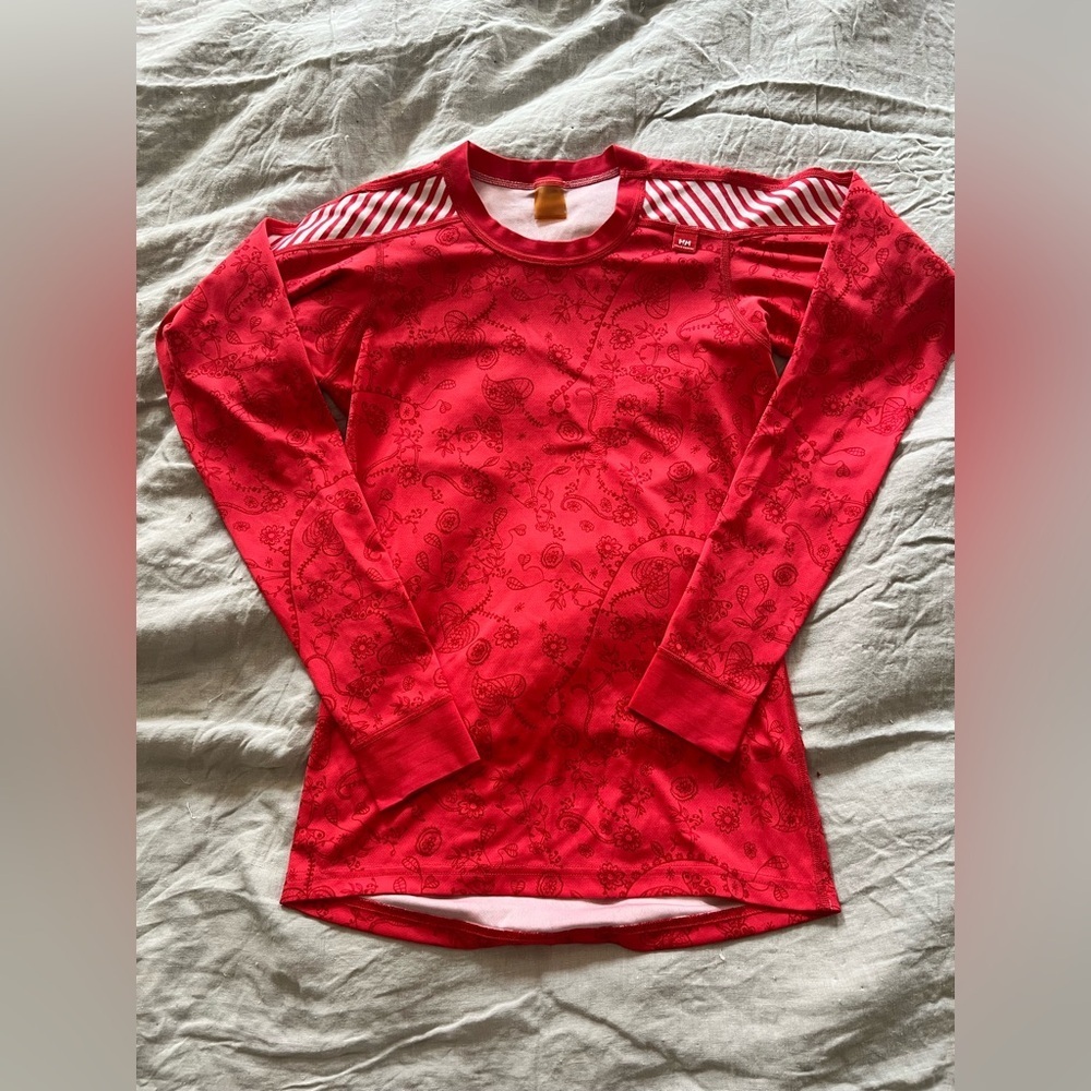 Helly Hansen Red Base Layer Set – Top & Pants | S/M - Picture 8 of 16